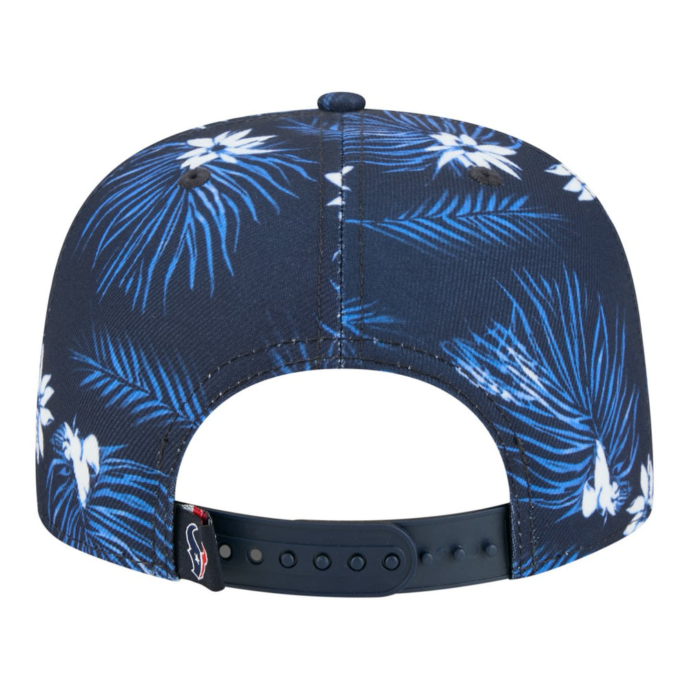 Houston Texans New Era Palm Print A-Frame 9FIFTY Snapback Hat - Navy - NFL