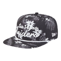 Las Vegas Raiders New Era Palm Print A-Frame 9FIFTY Snapback Hat - Black - NFL