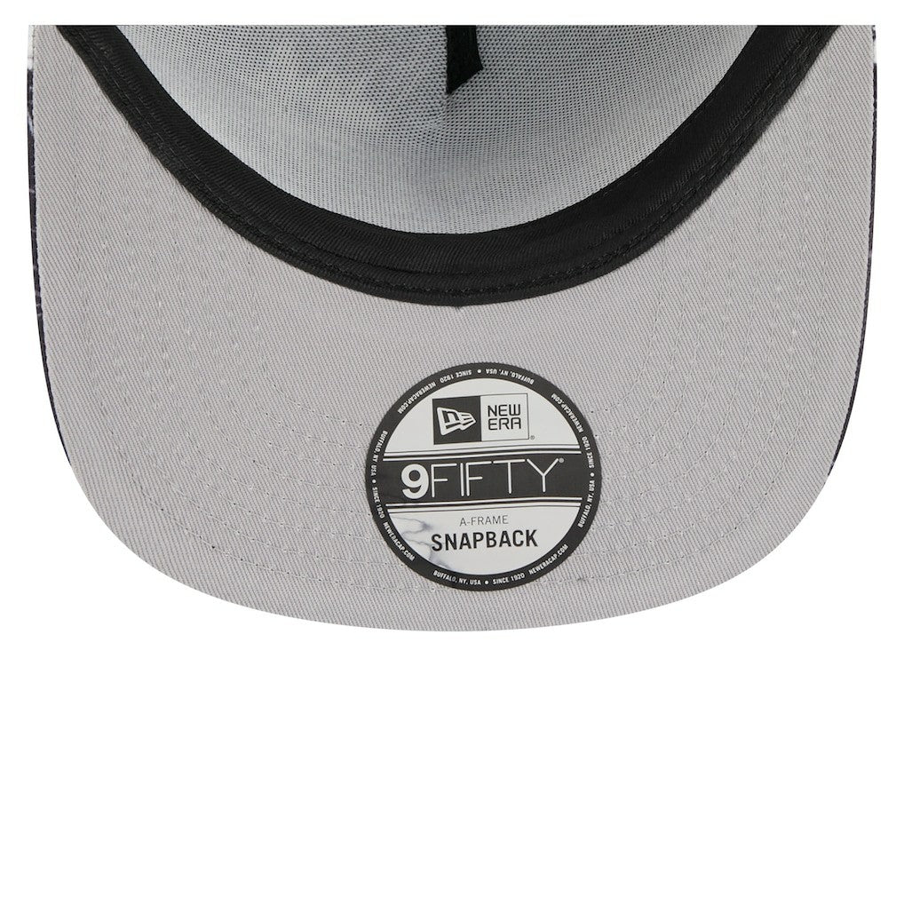 Las Vegas Raiders New Era Palm Print A-Frame 9FIFTY Snapback Hat - Black - NFL