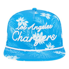 Los Angeles Chargers New Era Palm Print A-Frame 9FIFTY Snapback Hat - Powder Blue - NFL