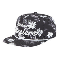 Pittsburgh Steelers New Era Palm Print A-Frame 9FIFTY Snapback Hat - Black - NFL