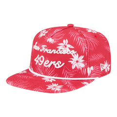 San Francisco 49ers New Era Palm Print A-Frame 9FIFTY Snapback Hat - Scarlet - NFL