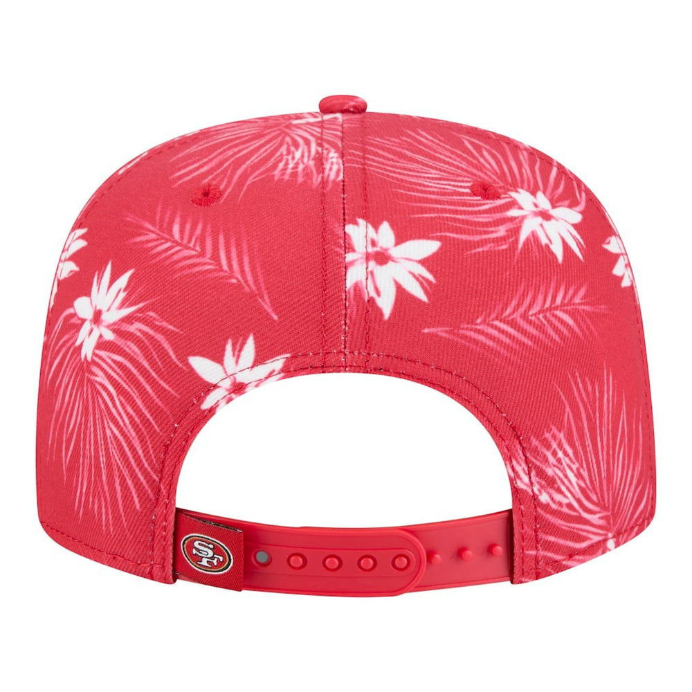 San Francisco 49ers New Era Palm Print A-Frame 9FIFTY Snapback Hat - Scarlet - NFL
