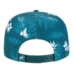 Philadelphia Eagles New Era Palm Print A-Frame 9FIFTY Snapback Hat - Midnight Green - NFL