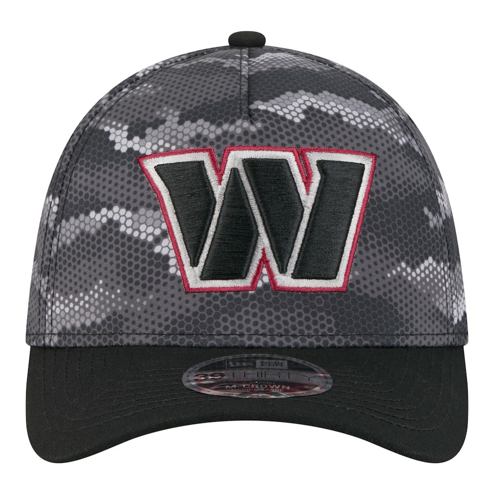 Washington Commanders New Era Camo A-Frame 39THIRTY Flex Hat - Black - NFL