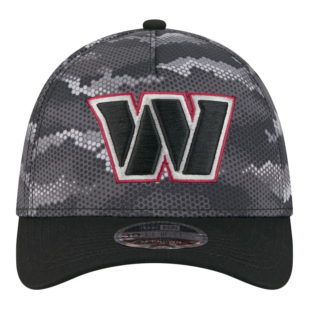 Washington Commanders New Era Camo A-Frame 39THIRTY Flex Hat - Black - NFL