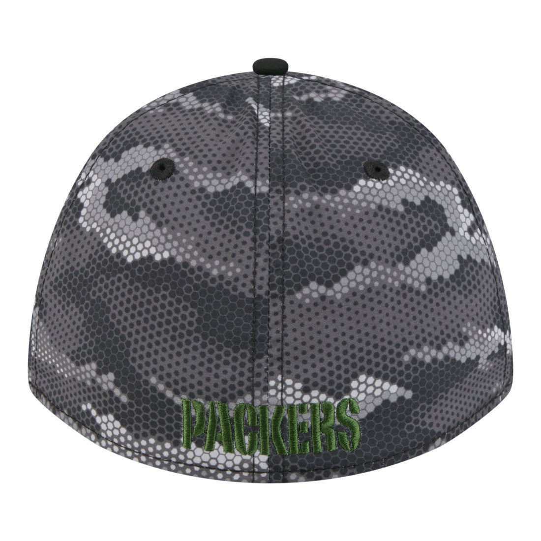 Green Bay Packers New Era Camo A-Frame 39THIRTY Flex Hat - Black - NFL