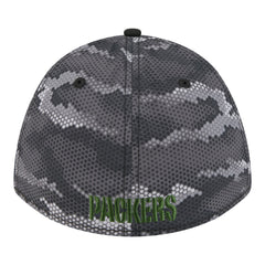 Green Bay Packers New Era Camo A-Frame 39THIRTY Flex Hat - Black - NFL