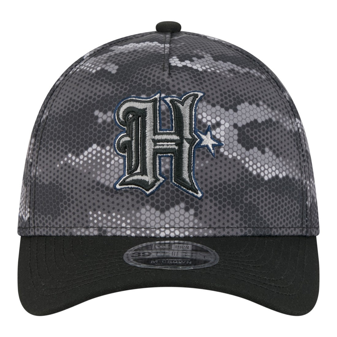 Houston Texans New Era Camo A-Frame 39THIRTY Flex Hat - Black - NFL