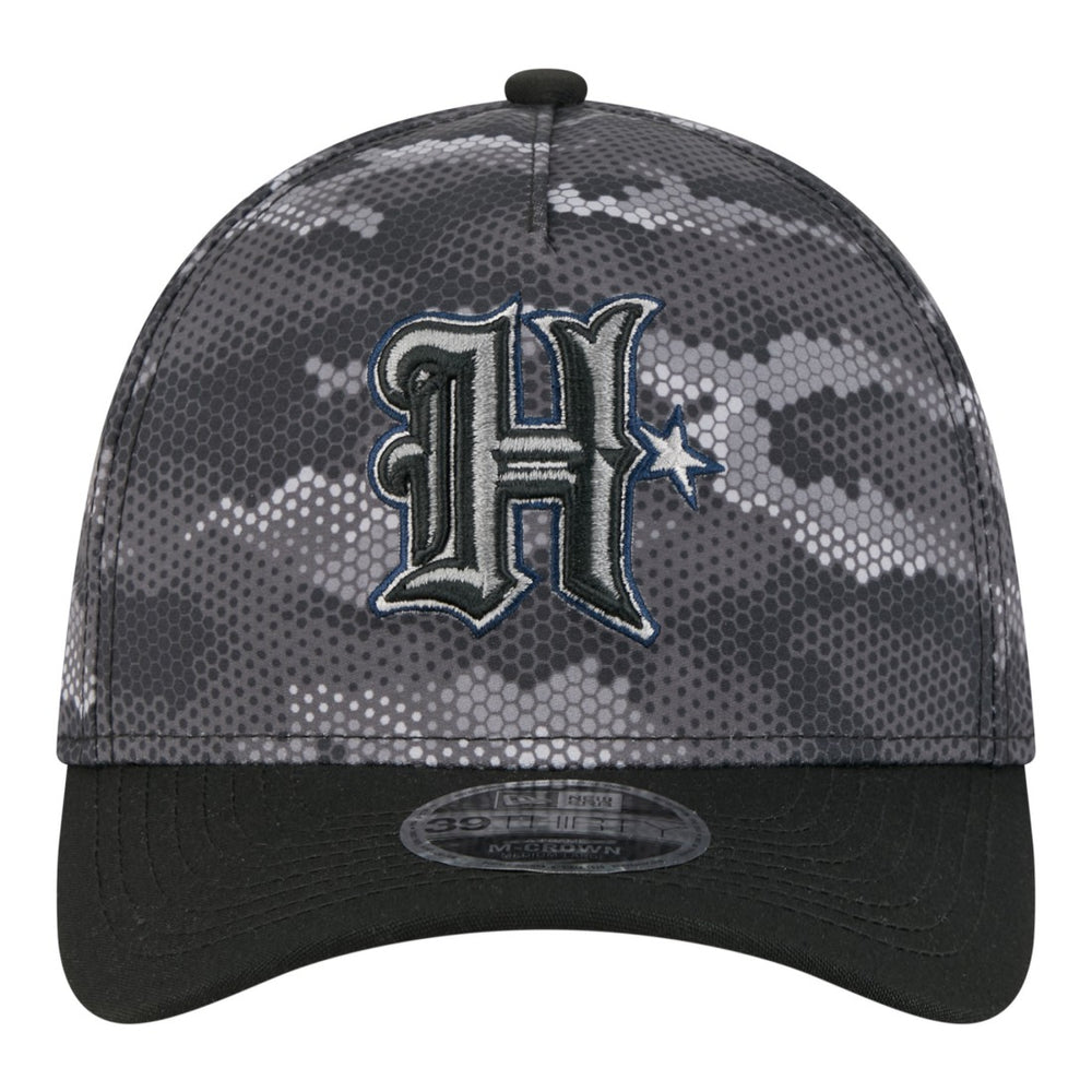 Houston Texans New Era Camo A-Frame 39THIRTY Flex Hat - Black - NFL
