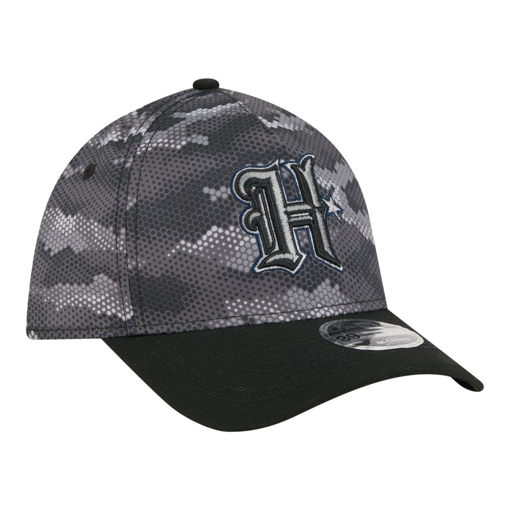 Houston Texans New Era Camo A-Frame 39THIRTY Flex Hat - Black - NFL