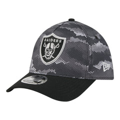 Las Vegas Raiders New Era Camo A-Frame 39THIRTY Flex Hat - Black - NFL