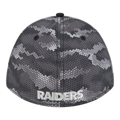 Las Vegas Raiders New Era Camo A-Frame 39THIRTY Flex Hat - Black - NFL