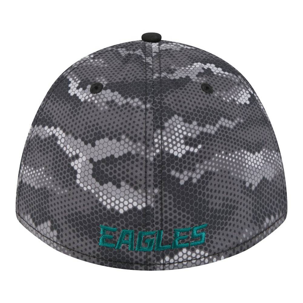 Philadelphia Eagles New Era Camo A-Frame 39THIRTY Flex Hat - Black - NFL