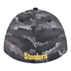 Pittsburgh Steelers New Era Camo A-Frame 39THIRTY Flex Hat - Black - NFL