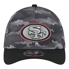 San Francisco 49ers New Era Camo A-Frame 39THIRTY Flex Hat - Black - NFL