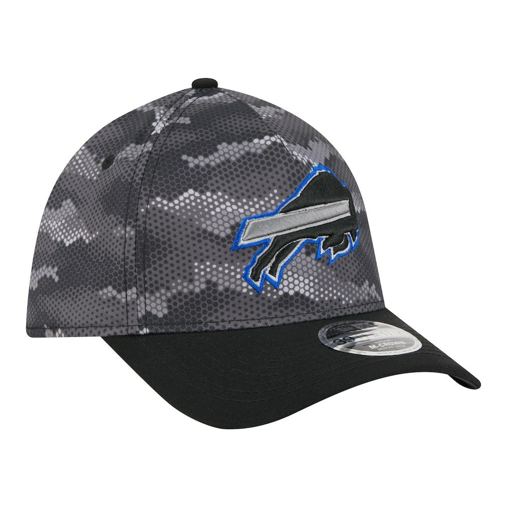 Buffalo Bills New Era Camo A-Frame 39THIRTY Flex Hat - Black - NFL