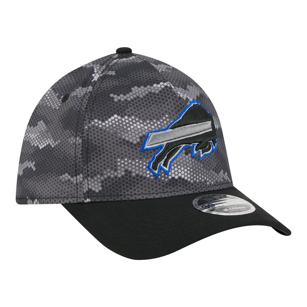 Buffalo Bills New Era Camo A-Frame 39THIRTY Flex Hat - Black - NFL