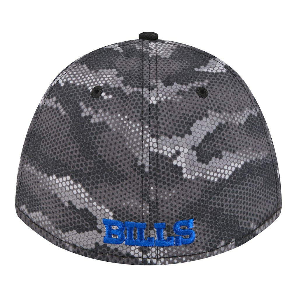 Buffalo Bills New Era Camo A-Frame 39THIRTY Flex Hat - Black - NFL