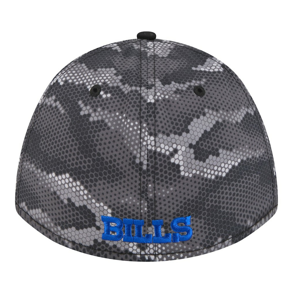 Buffalo Bills New Era Camo A-Frame 39THIRTY Flex Hat - Black - NFL