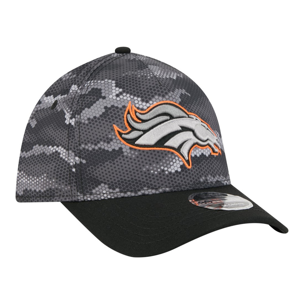 Denver Broncos New Era Camo A-Frame 39THIRTY Flex Hat - Black - NFL
