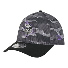 Minnesota Vikings New Era Camo A-Frame 39THIRTY Flex Hat - Black - NFL