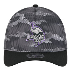 Minnesota Vikings New Era Camo A-Frame 39THIRTY Flex Hat - Black - NFL