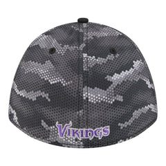 Minnesota Vikings New Era Camo A-Frame 39THIRTY Flex Hat - Black - NFL