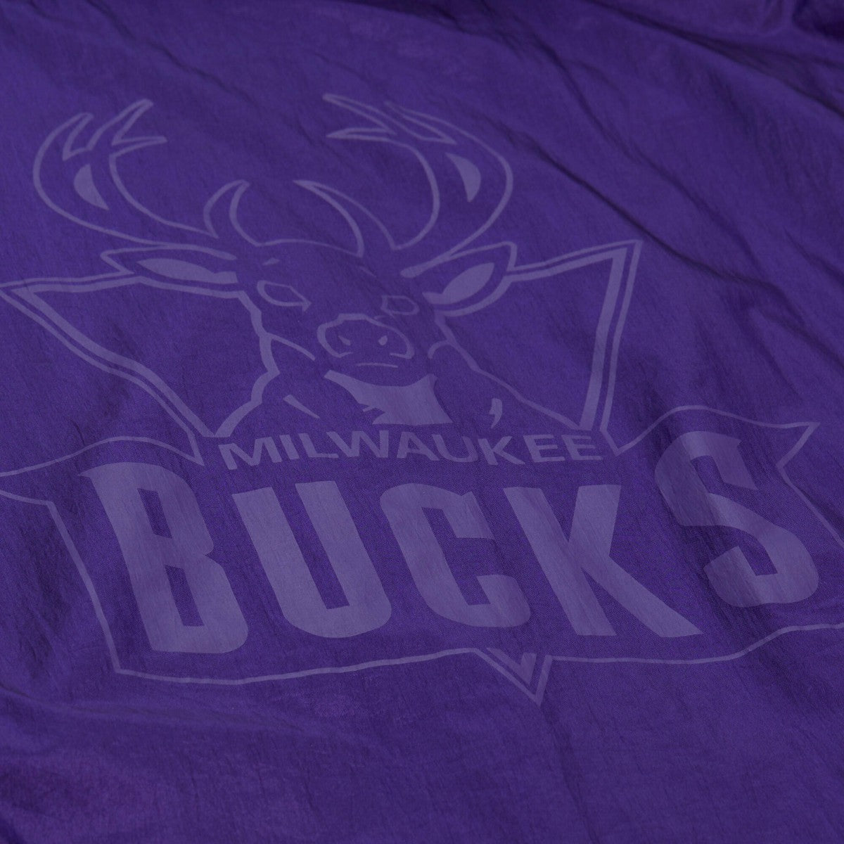 Mitchell & Ness Milwaukee Bucks Playmaker Full-Zip Hooded Windbreaker Jacket Purple