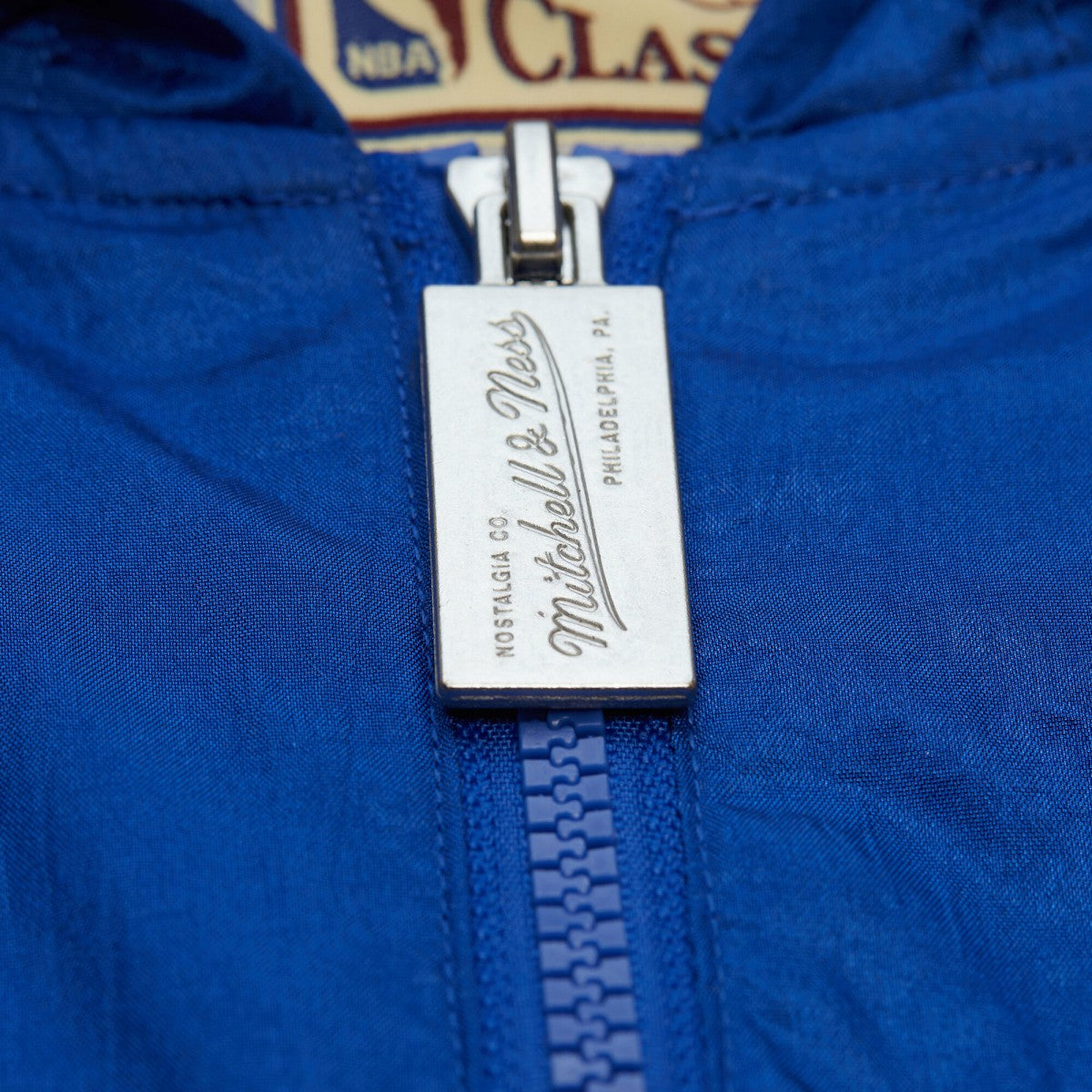 Mitchell & Ness Orlando Magic Playmaker Full-Zip Hooded Windbreaker Jacket Blue