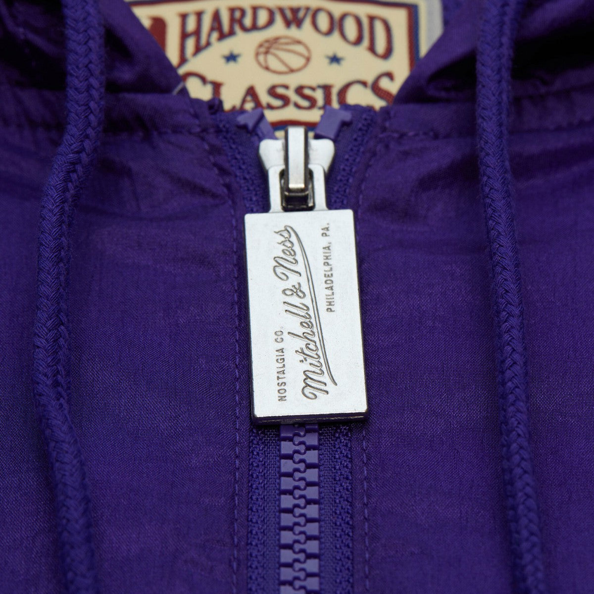 Mitchell & Ness Phoenix Suns Playmaker Full-Zip Hooded Windbreaker Jacket Purple