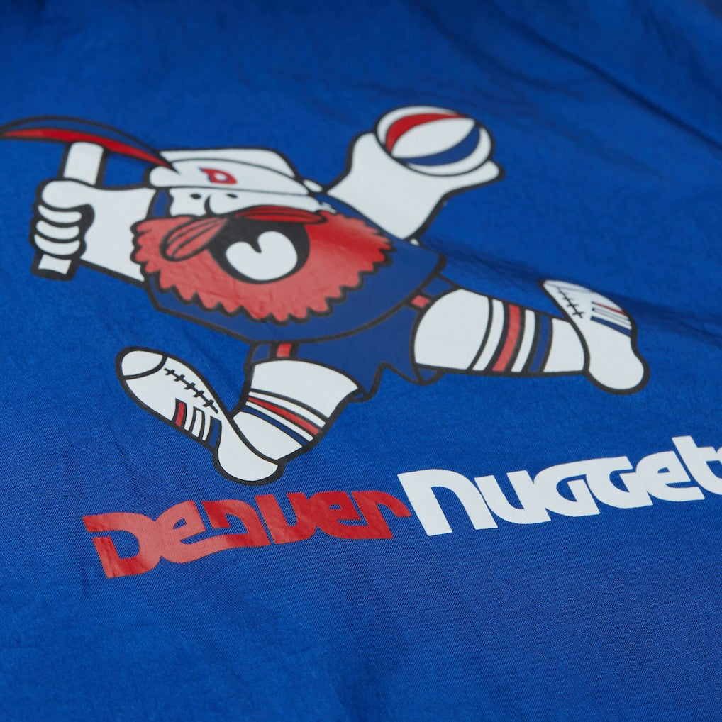 Mitchell & Ness Denver Nuggets Playmaker Full-Zip Hooded Windbreaker Jacket Blue