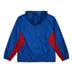 Mitchell & Ness Detroit Pistons Playmaker Full-Zip Hooded Windbreaker Jacket Blue