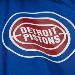 Mitchell & Ness Detroit Pistons Playmaker Full-Zip Hooded Windbreaker Jacket Blue