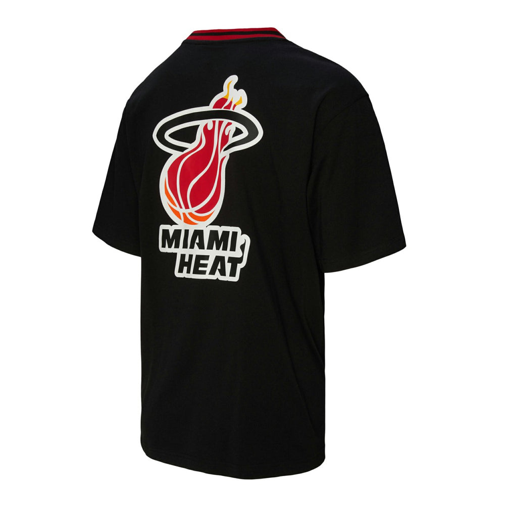 Mitchell & Ness Miami Heat Unisex Playmaker Vintage Logo T-Shirt Black