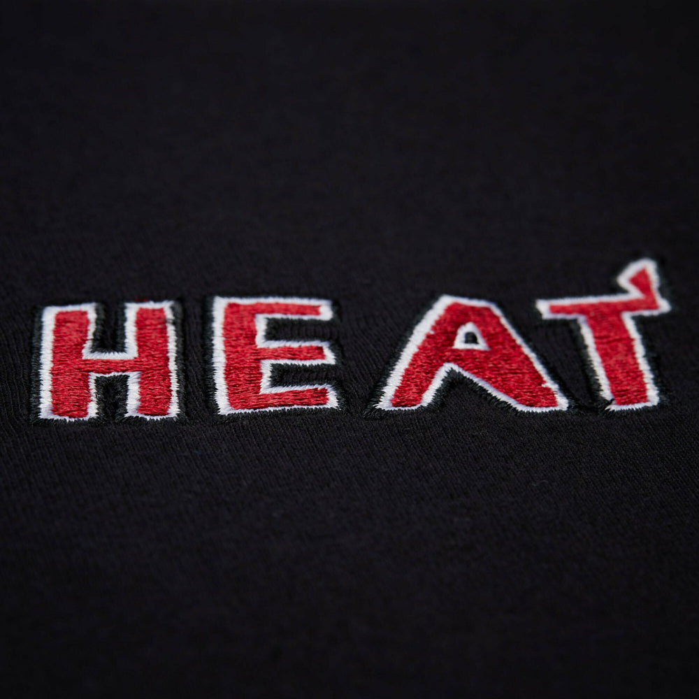 Mitchell & Ness Miami Heat Unisex Playmaker Vintage Logo T-Shirt Black