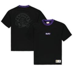 Mitchell & Ness Toronto Raptors Unisex Playmaker Vintage Logo T-Shirt Black