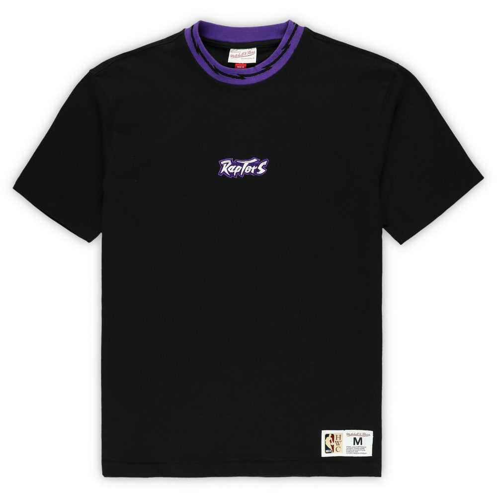 Mitchell & Ness Toronto Raptors Unisex Playmaker Vintage Logo T-Shirt Black