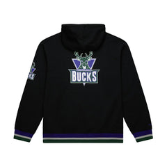 Mitchell & Ness Milwaukee Bucks Unisex Vintage Heavyweight Hoodie Black