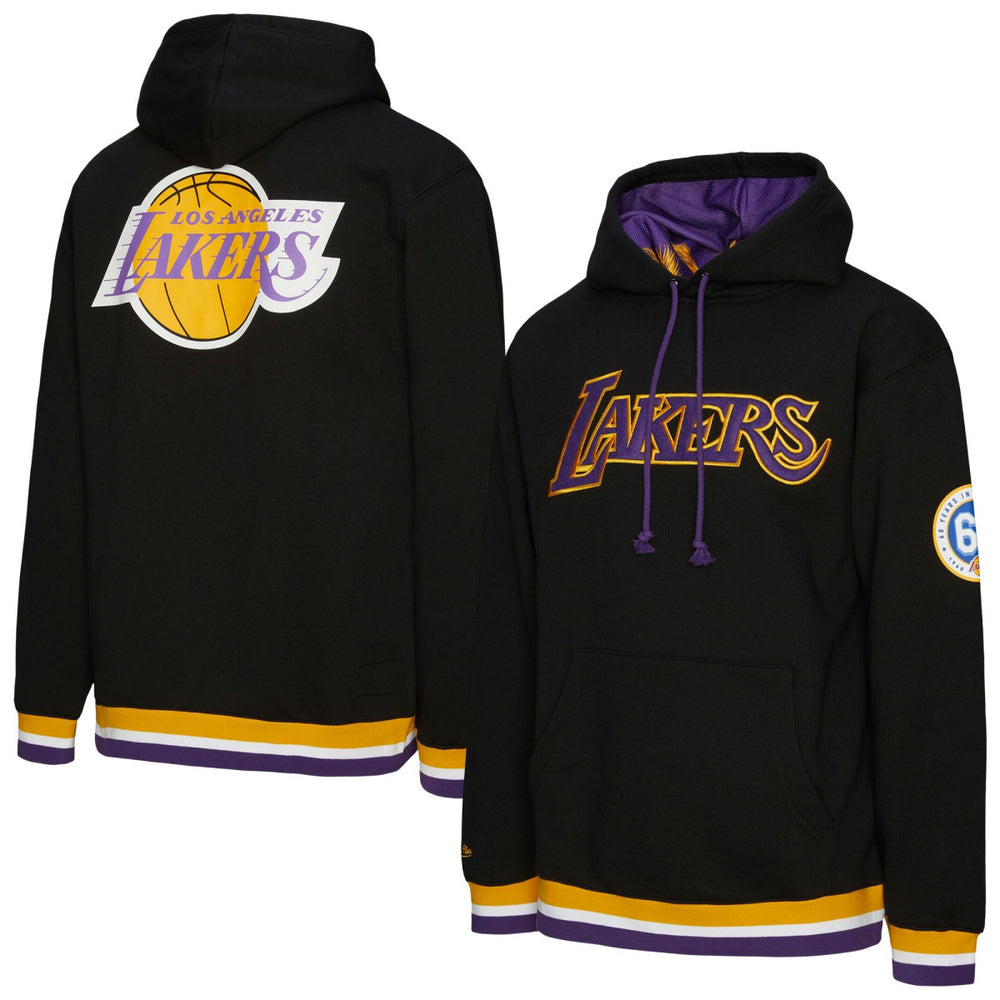 Mitchell & Ness Los Angeles Lakers Unisex Vintage Heavyweight Hoodie Black