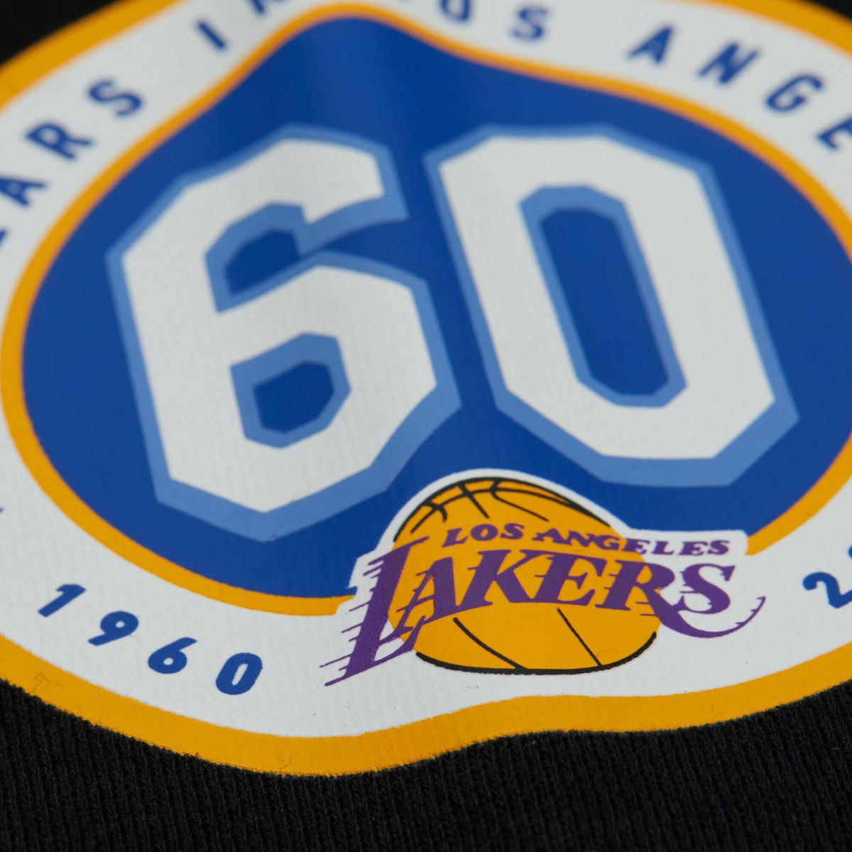Mitchell & Ness Los Angeles Lakers Unisex Vintage Heavyweight Hoodie Black