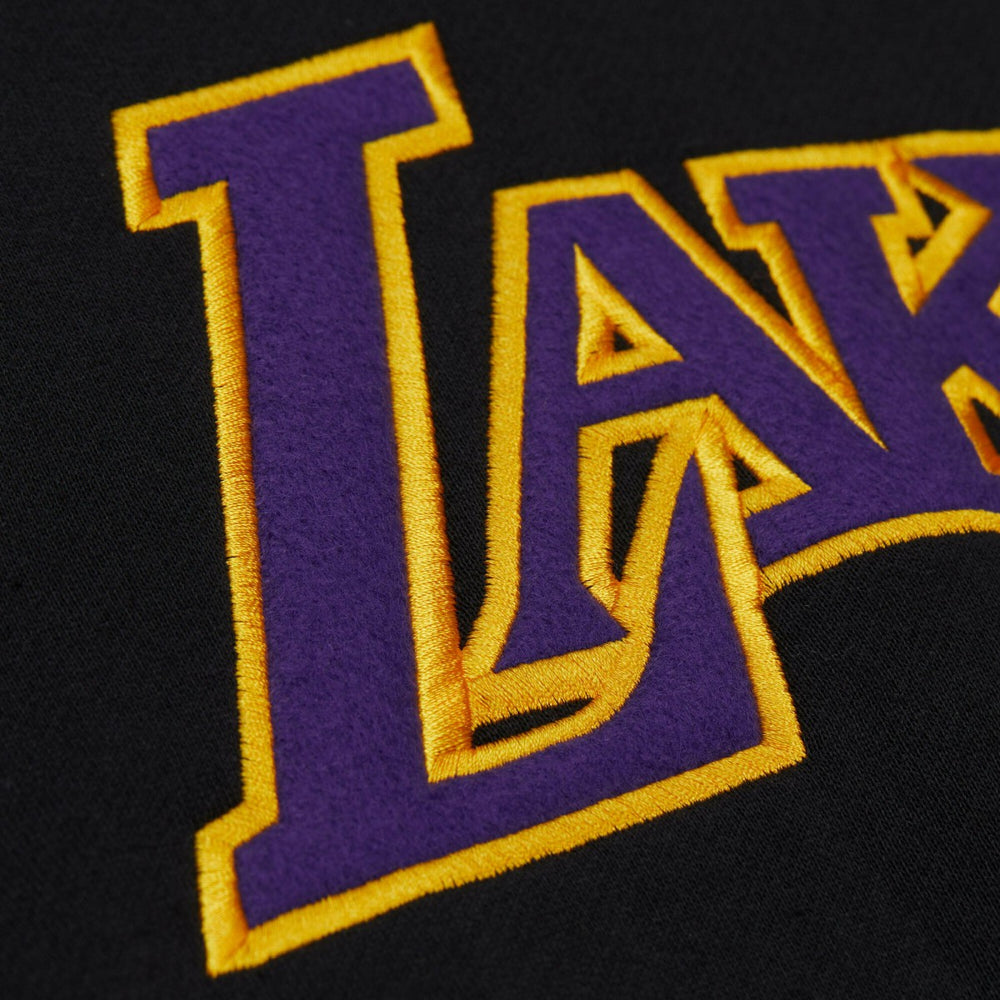 Mitchell & Ness Los Angeles Lakers Unisex Vintage Heavyweight Hoodie Black