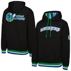 Mitchell & Ness Dallas Mavericks Unisex Vintage Heavyweight Hoodie Black