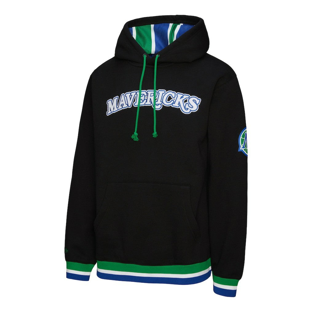 Mitchell & Ness Dallas Mavericks Unisex Vintage Heavyweight Hoodie Black