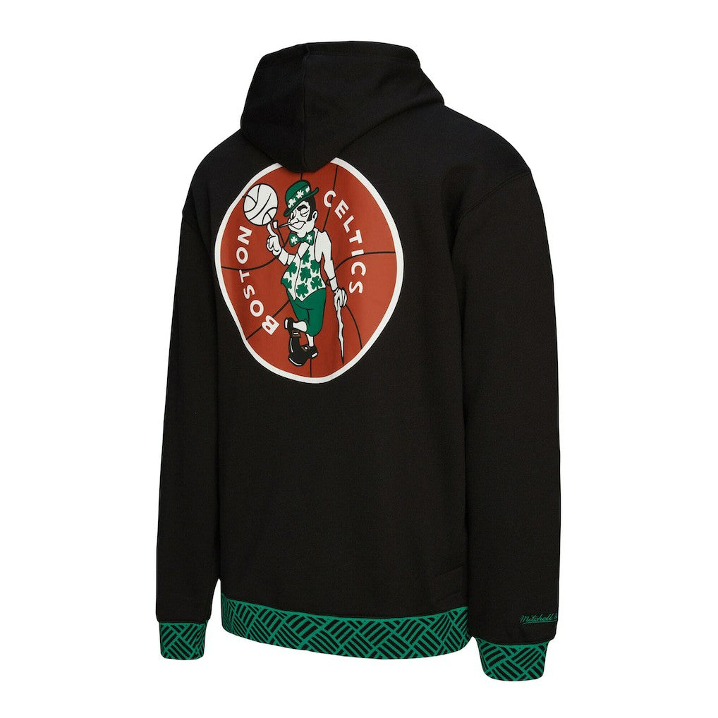Mitchell & Ness Boston Celtics Unisex Vintage Heavyweight Hoodie Black