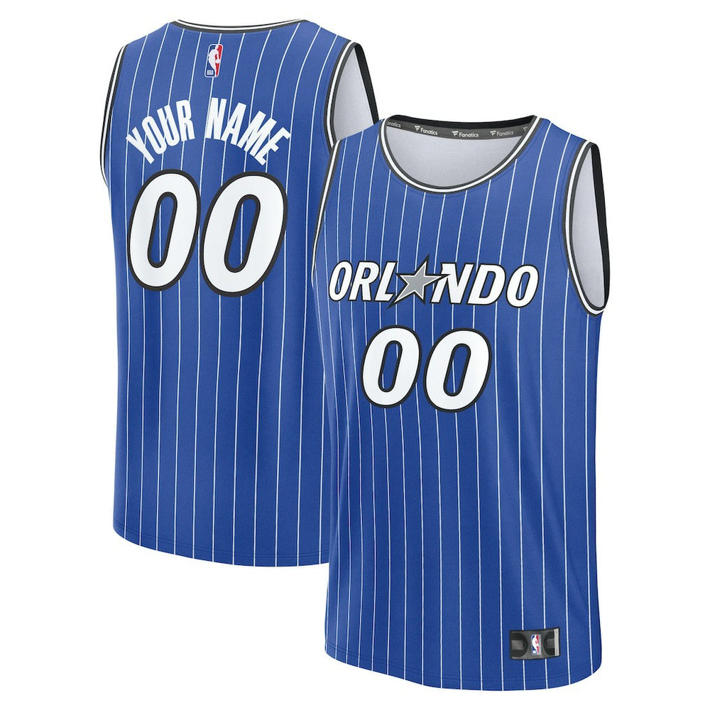 Fanatics Orlando Magic Fast Break Replica Custom Jersey Icon Edition Blue