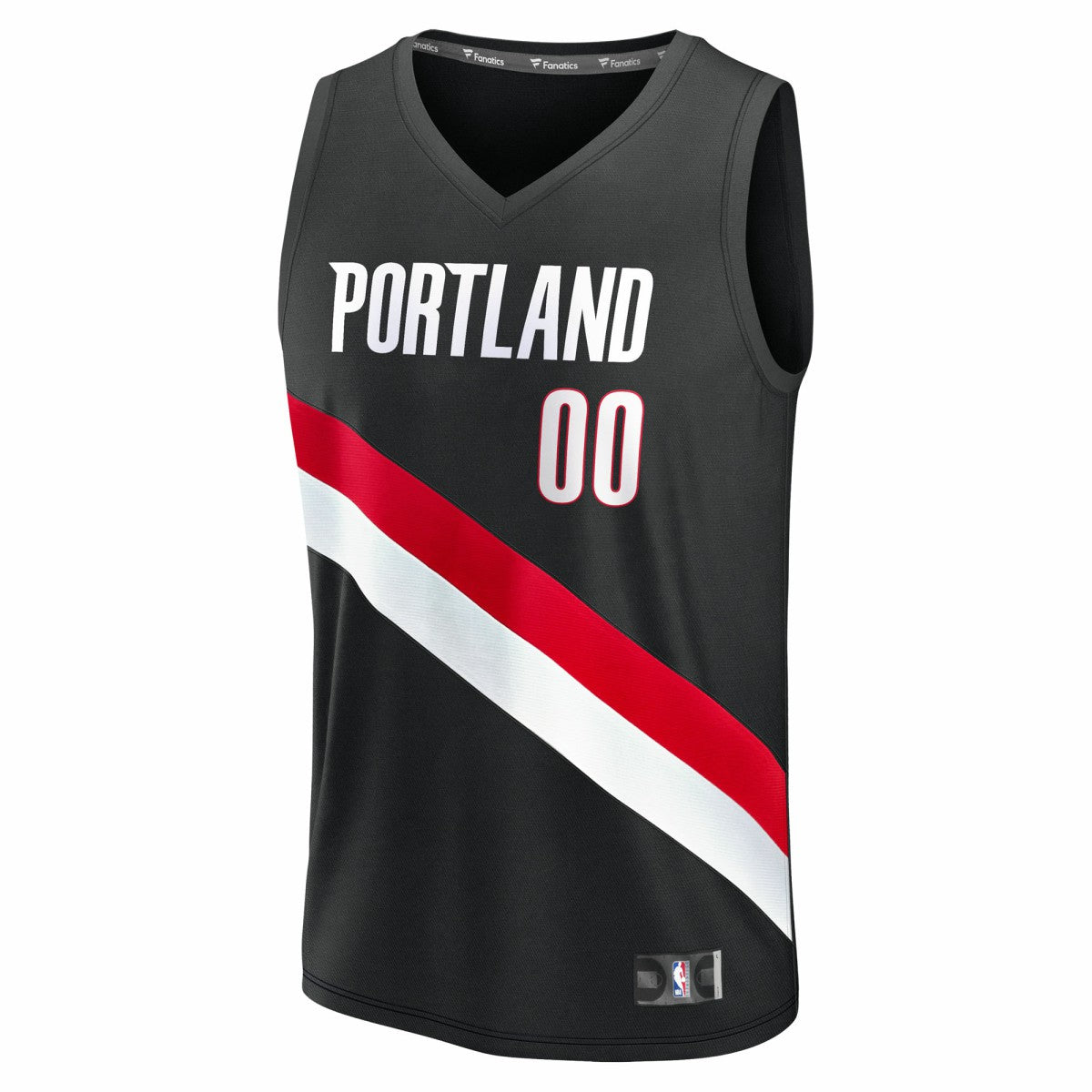 Fanatics Portland Trail Blazers Fast Break Replica Custom Jersey Icon Edition Black