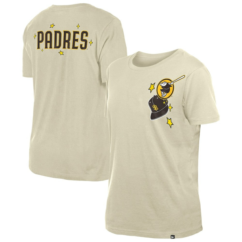 San Diego Padres New Era Women's Stars & Cap T-Shirt Outlet