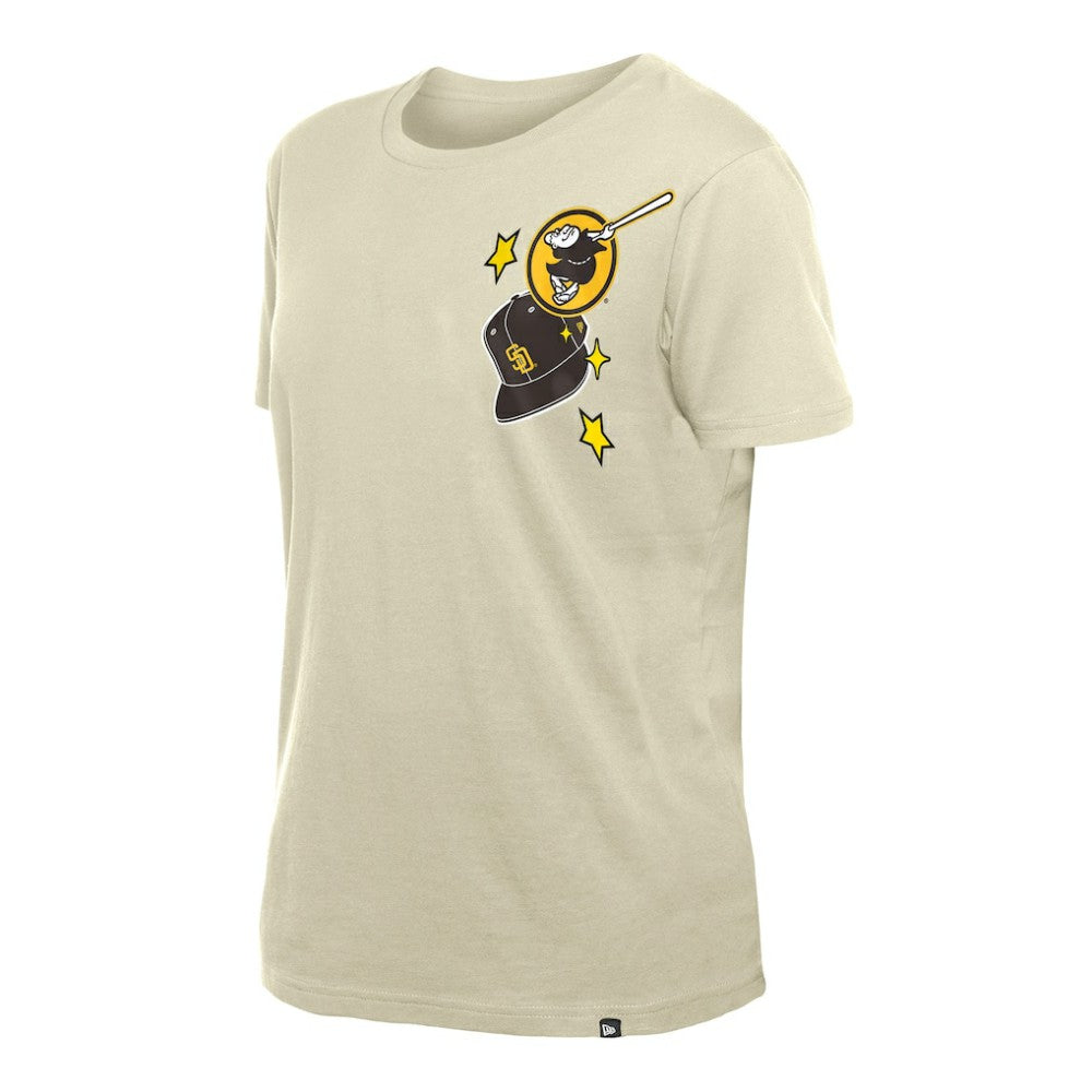 San Diego Padres New Era Women's Stars & Cap T-Shirt Outlet