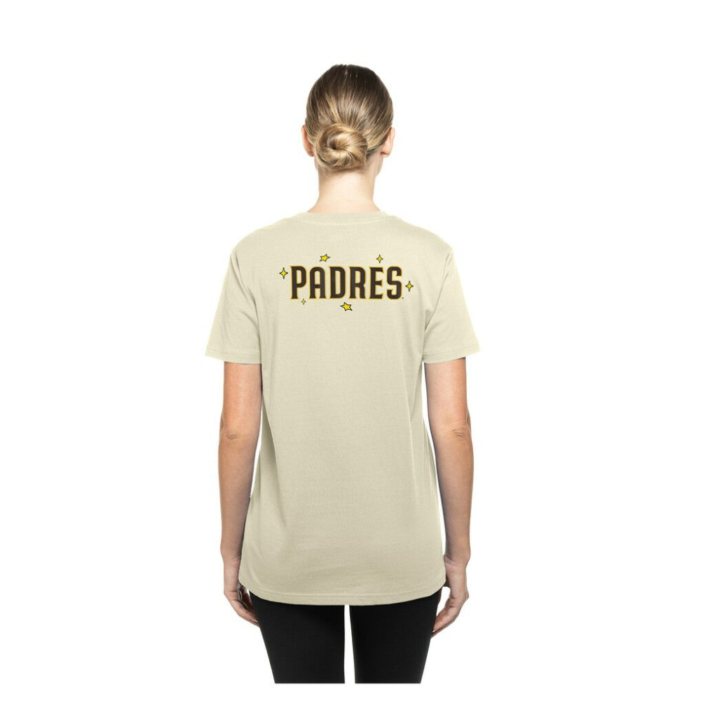 San Diego Padres New Era Women's Stars & Cap T-Shirt Outlet